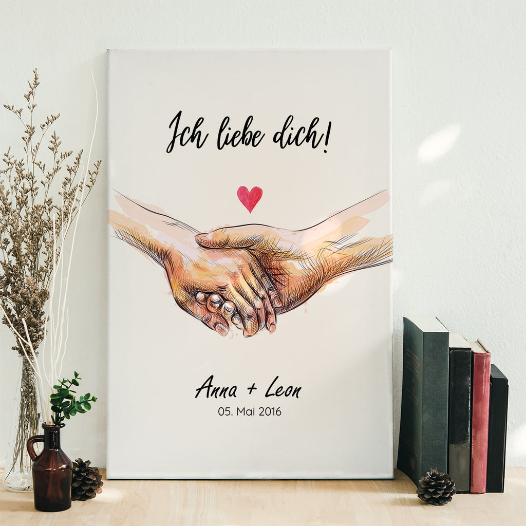 Hand in Hand - Poster & Leinwand